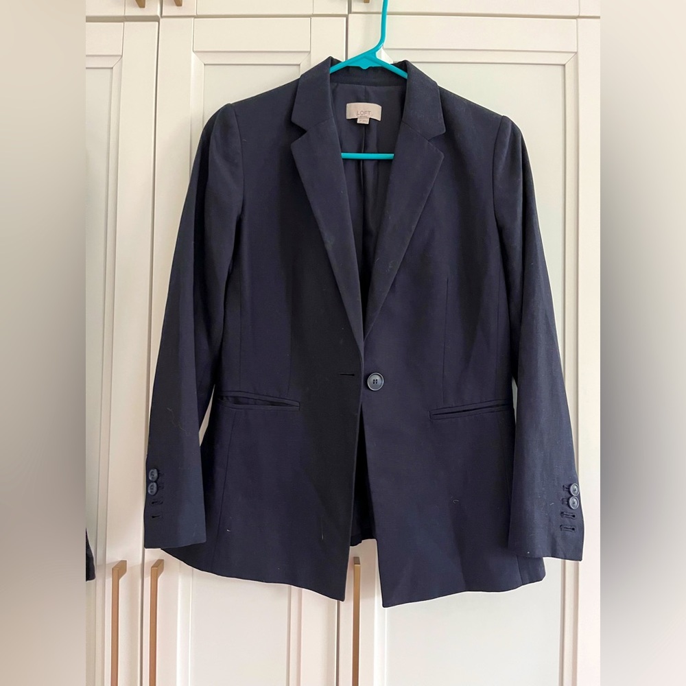 LOFT navy blazer